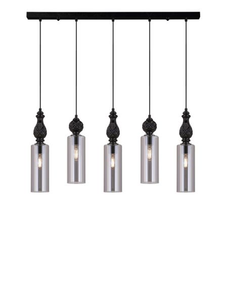 Linear Chandelier Nefeli Nefeli 111/RL 5a black-fume pendant linear light