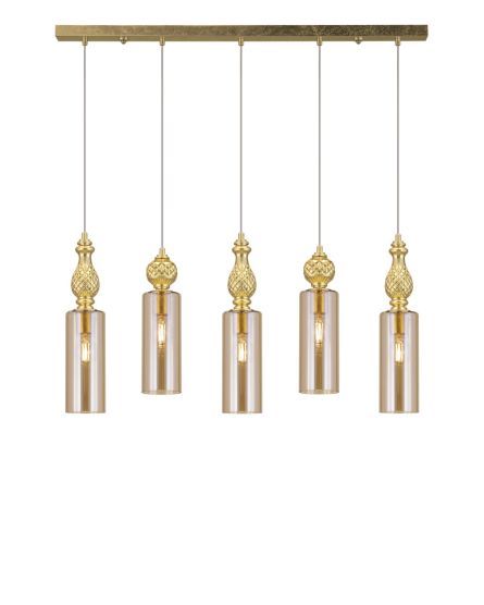 Linear Chandelier Nefeli Nefeli 111/RL 5a gold leaf-honey pendant linear light