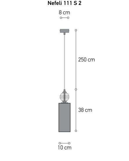 Pendant Lights Nefeli Nefeli 111/S 2 crystal-fume pendant light View 6