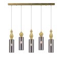 Linear Chandelier Nefeli Nefeli 111/RL 5a gold leaf-fume pendant linear light