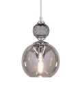 Pendant Lights Nefeli Nefeli 111/S 3 graphite-fume crystal pendant light